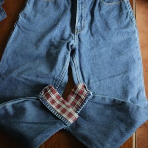 EDDIE BAUER Vintage Flannel lined jeans